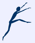 elegant leaping figure